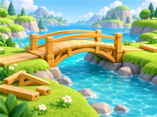 Bright Brainopia artwork for bridge builder.