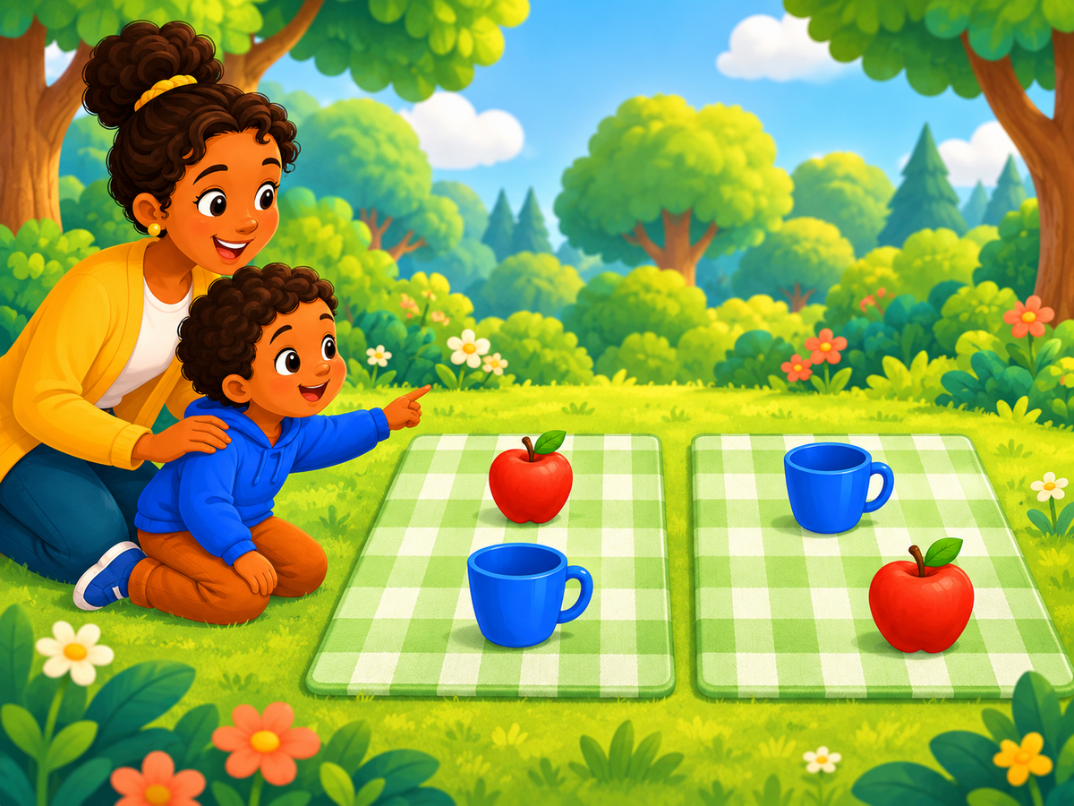 What changed at the picnic — Brainopia Focus Forest artwork.
